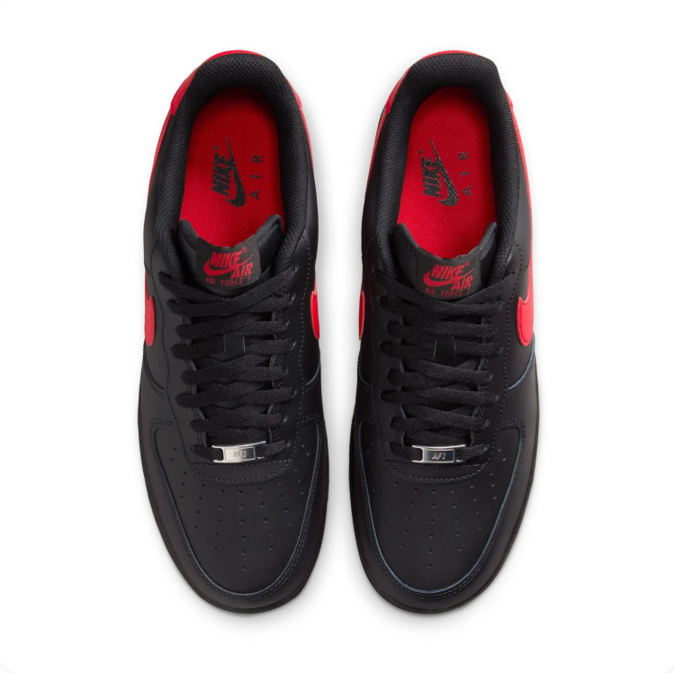 Nike Air Force 1 '07 Black & Red Sneakers