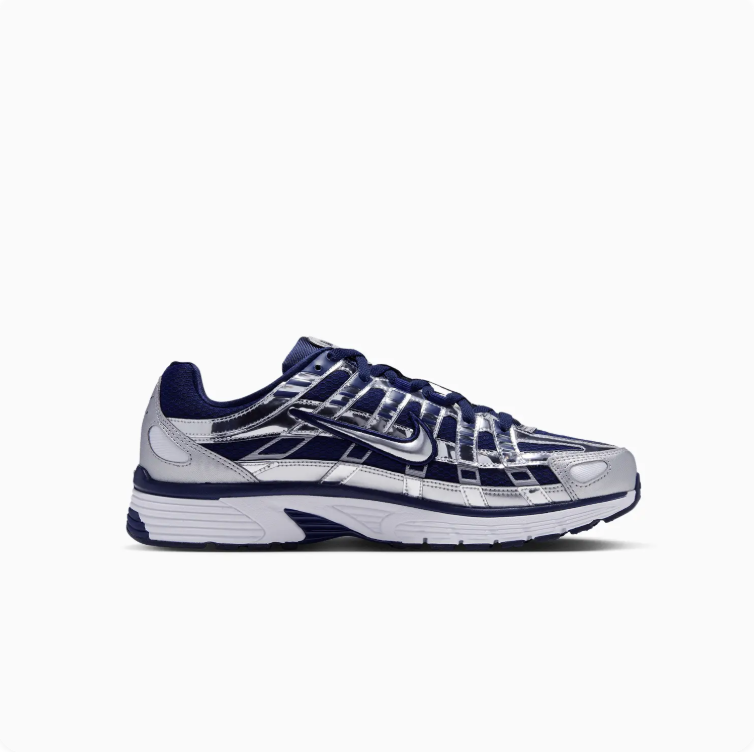 Nike P-6000 Silver & Navy Sneakers