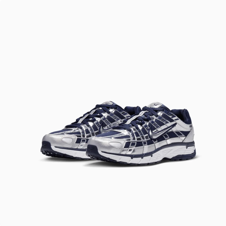 Nike P-6000 Silver & Navy Sneakers