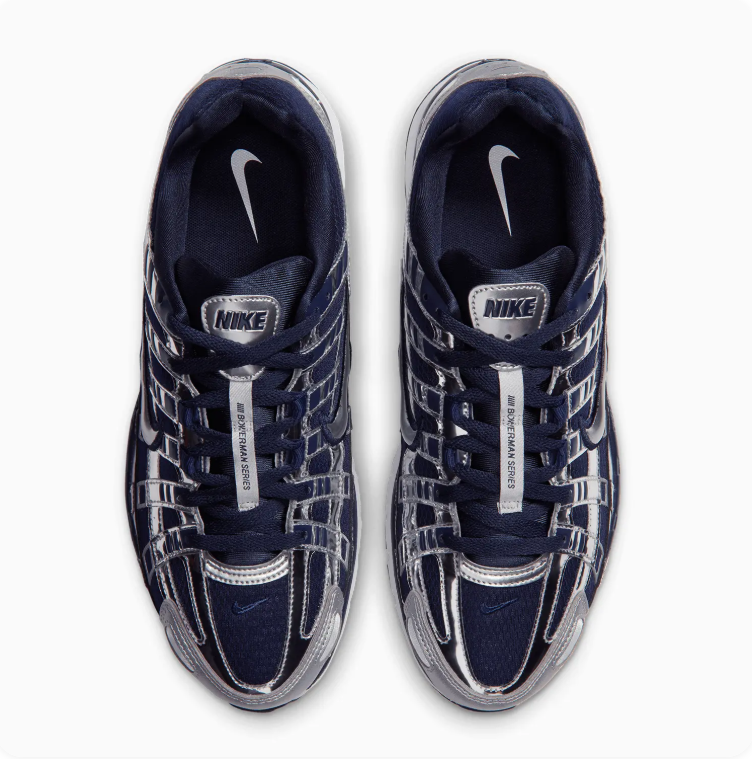 Nike P-6000 Silver & Navy Sneakers
