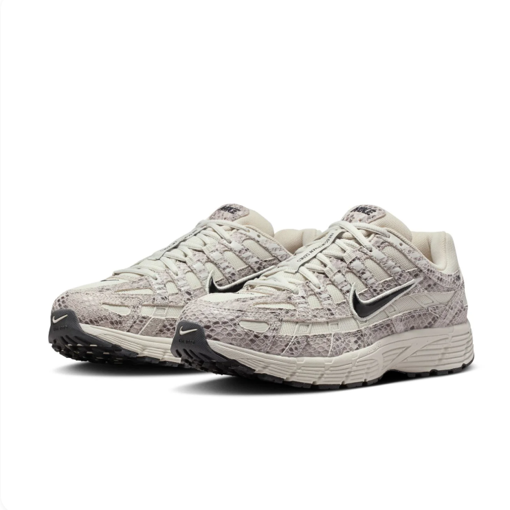 Nike P-6000 Cream Snakeskin Sneakers
