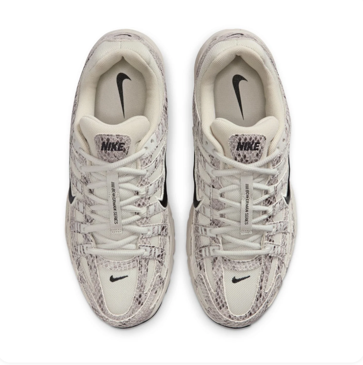 Nike P-6000 Cream Snakeskin Sneakers