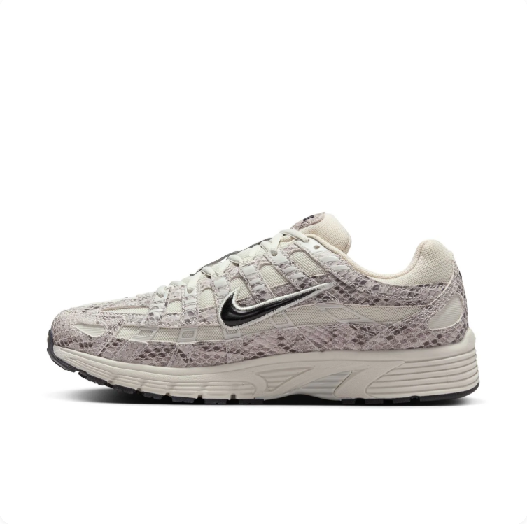 Nike P-6000 Cream Snakeskin Sneakers