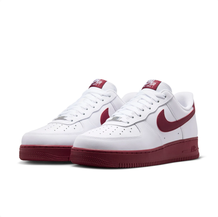 Nike Air Force 1 '07 White & Team Red Sneakers