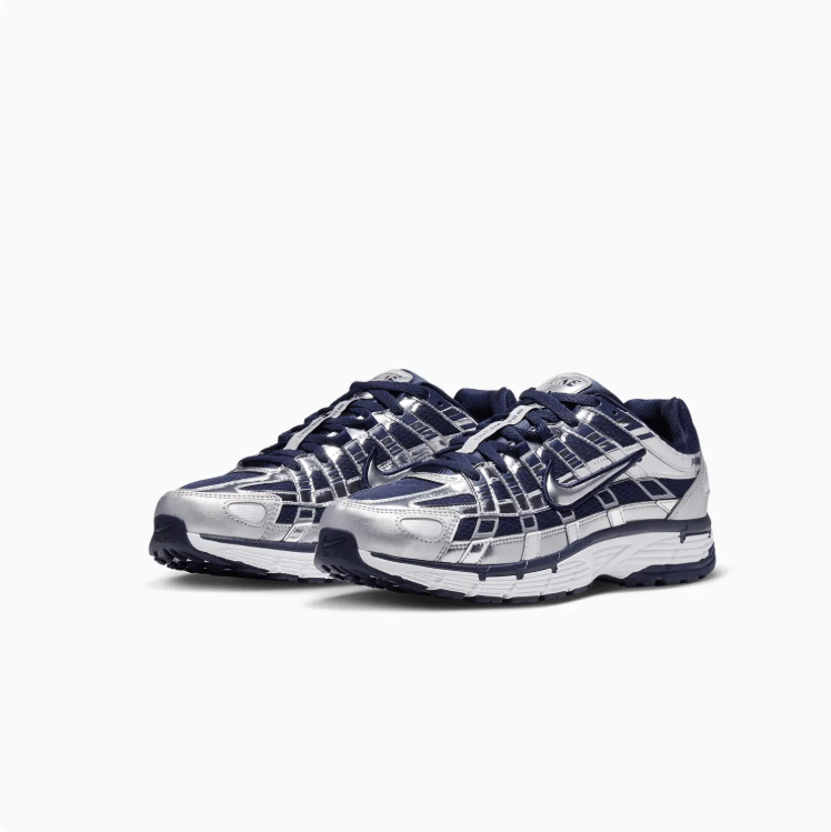 Nike P-6000 Silver & Navy Sneakers