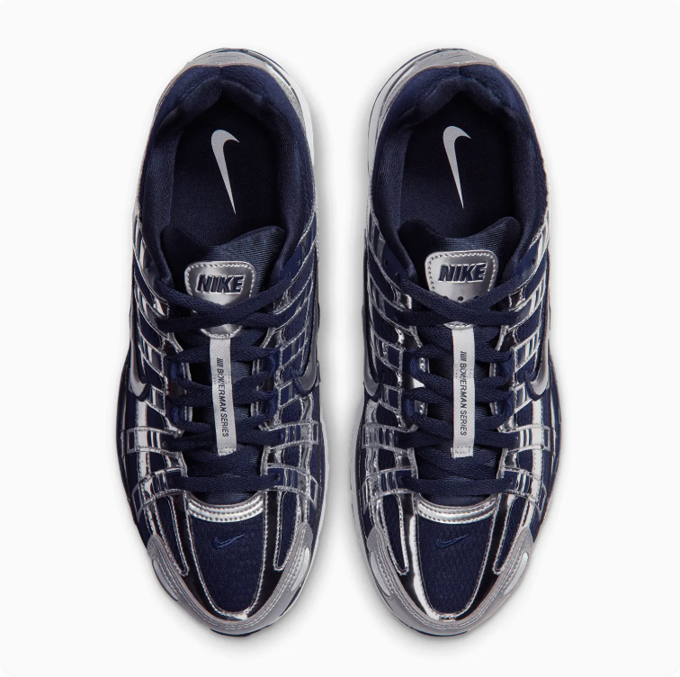 Nike P-6000 Silver & Navy Sneakers