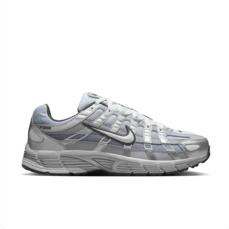 Nike P-6000 Silver & Grey Sneakers