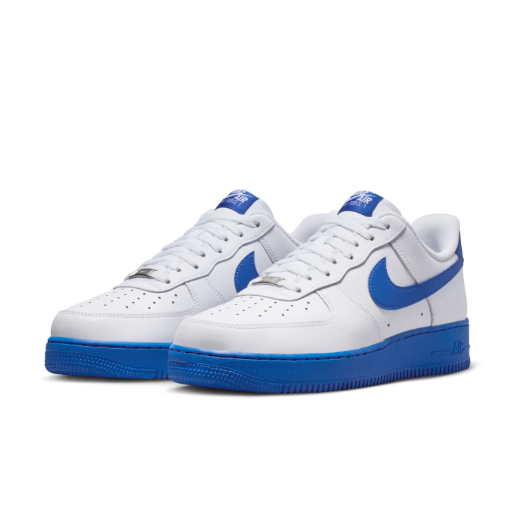 Nike Air Force 1 '07 White & Royal Blue Sneakers