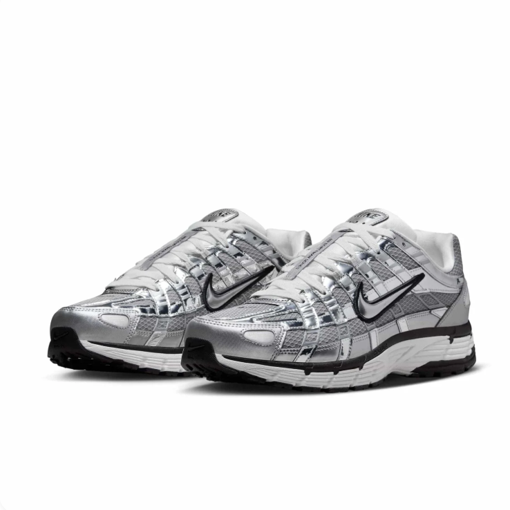 Nike P-6000 Silver & Black Sneakers