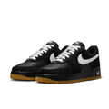 Nike Air Force 1 '07 Black Suede White Swoosh Gum Sneakers