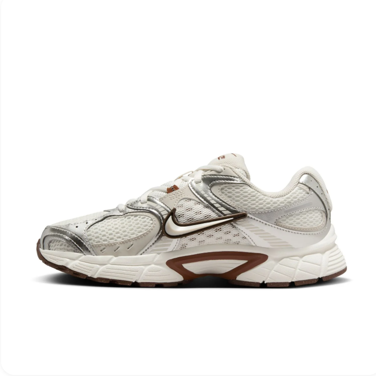 Nike Initiator Sail Silver & Brown Gum Retro Running Sneakers