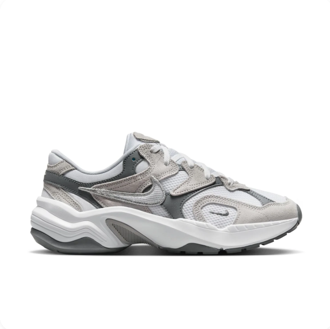 Nike AL8 White, Cool Grey & Silver Chunky Sneakers