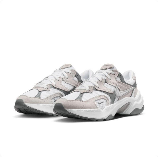 Nike AL8 White, Cool Grey & Silver Chunky Sneakers