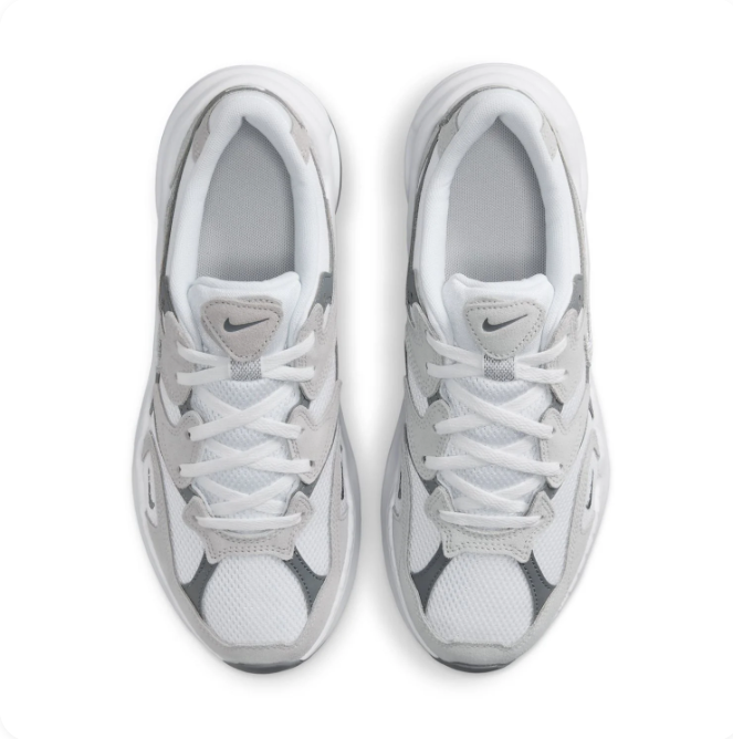 Nike AL8 White, Cool Grey & Silver Chunky Sneakers