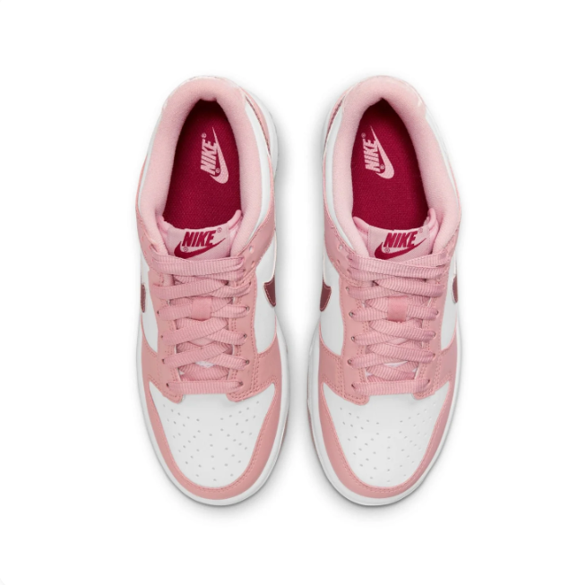 Nike Dunk Low Pink Velvet White & Rose Pink Sneakers