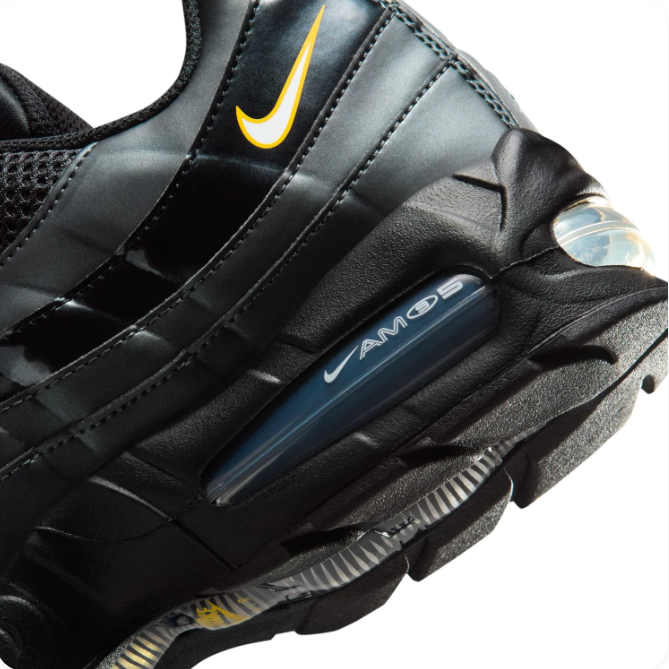 Nike Air Max 95 Black & Gold Croc Sneakers